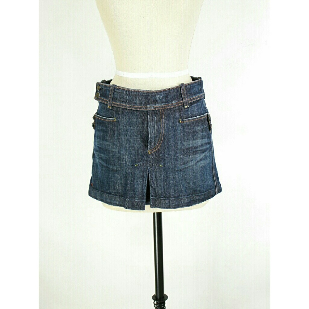 Y2K Mini Skirt Denim Jean Short Sz 28 Citizens of Humanity Vintage
